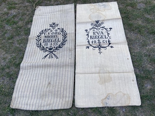 Anciens sacs grains toile - anciens,