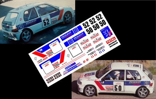 Decals peugeot 106 xsi - [decals, 1/43]
