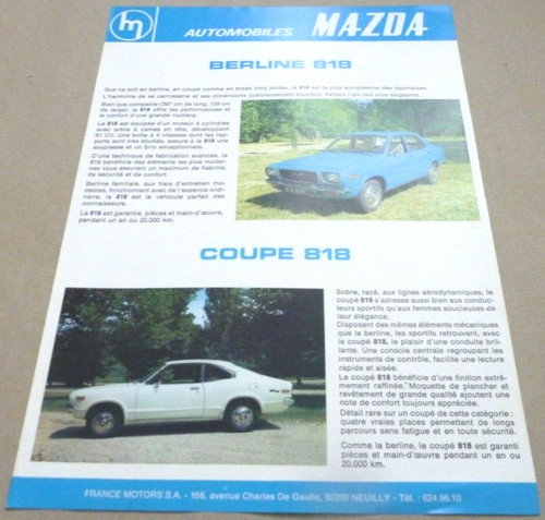 Mazda 818 coupe - mazda, break