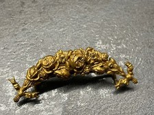 Bronze doré element meuble fixation onement floral Empire Napoléon 