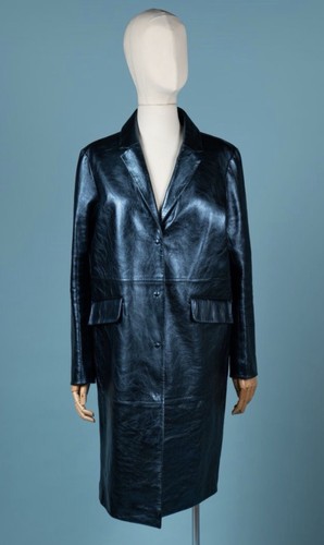 Manteau long cuir vachette - cuir,