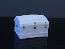 rare fair opaline trunk travel trunk from Vallerystal glassware