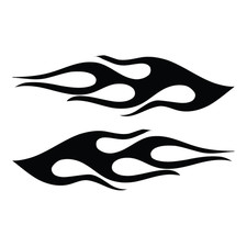 Sticker autocollant flammes