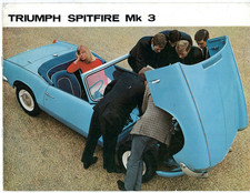 Triumph Spitfire Mk3 1968-1969 UK Market Sales Brochure