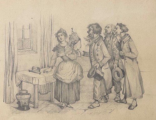 Repasseuse courtisée dessin