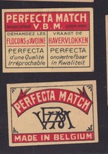 Antique Matching Label Belgium BN149944 Perfecta