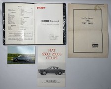VINTAGE FIAT 2300 S COUPE OPERATION MAITENENCE SPECIFICATION MANUAL LITERATURE