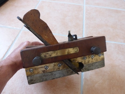 Ancien rabot bois cuivre - rabot,