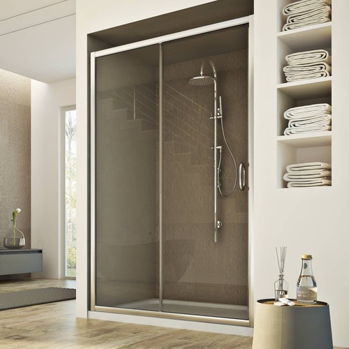 Cabine douche paroi verre - cabine, de