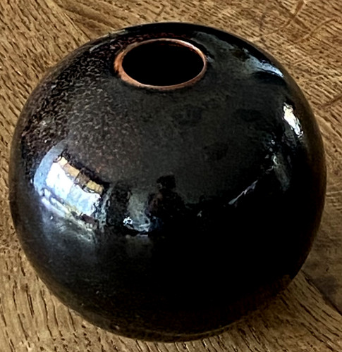 Vase boule céramique - , brun