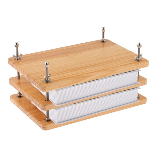 Presse livres bois - en,