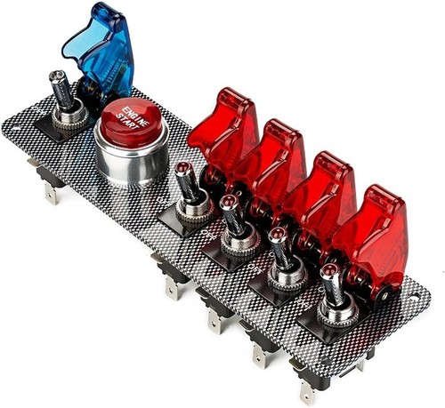 Led toggle switch panel - 5-in-1,