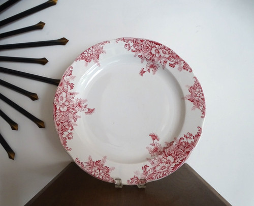 Plat creux faience ancienne