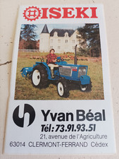 ancien autocollant tracteur iseki clermont ferrand