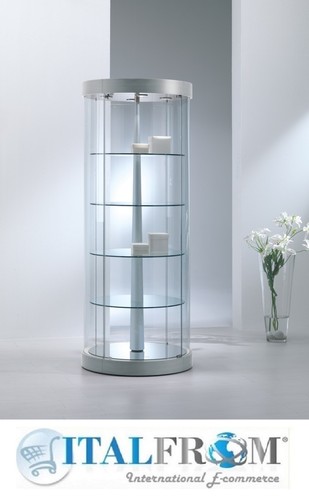 Ronde vitrine verre avec - vitrine,