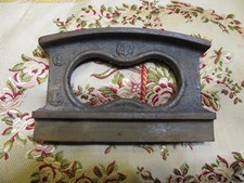 old strange cast iron tool marine anchor cf 13 scraper straightener? epoque 19th century