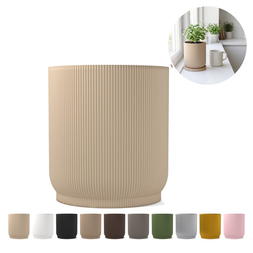 Pot fleurs avec soucoupe - pot,