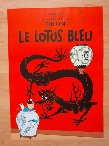 Affiche poster hergé - bd, -hergé