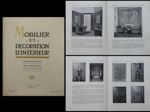 Mobilier decoration 1925 - et, v
