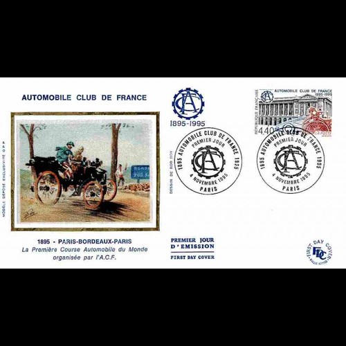 Fdc soie centenaire de - centenaire,