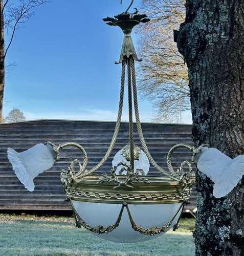 Superbe lustre bronze art - superbe,