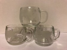Set of 3 Nestle Nescafe Etched