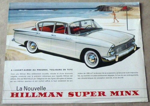 Hillman super minx catalogue - hillman,