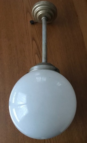 Ancien lustre art déco globe