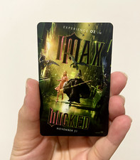 WICKED Movie 2024 Collectible Ticket Hard Card IMAX Theater Cinema Limited