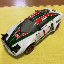 Tamiya 1/10 RC TT-02 Chassis Lancia Stratos Body with Amplifier and Servo