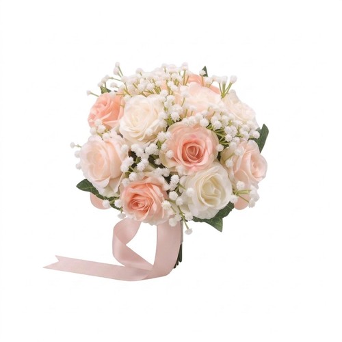 Bouquet mariée avec ruban - bouquet,