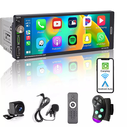 Single din car stereo - 6.9,