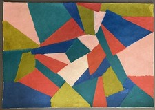 Modern painting painting abstraction geometric collage 20th century