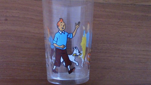Tintin herge verre 1974 - verre,