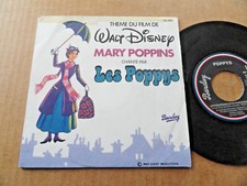 DISQUE 45T THEME DU FILM  " MARY POPPINS " PAR LES POPPYS