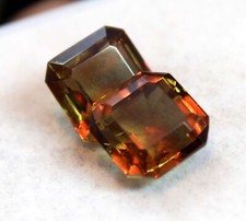 Alexandrite naturelle à changement de couleur certifiée taille carrée AAA+...