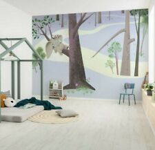 Disney Crèche Épais 400x280cm Dumbo Gris Violet Décoration Murale