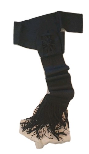 Ceinture moirée noire - ceinture,