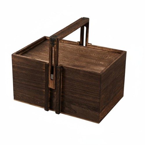 Coffret bois avec poignée - coffret, en