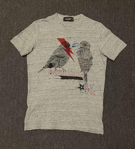 Dsquared2 hand painted bird - hand-painted, 3d