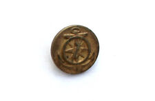 RARE NAVY NAVAL ARMY NAVY MILITARY UNIFORM BUTTON, ANCHOR + COMPASS D:14mm