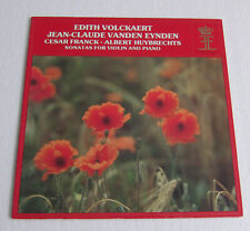 EDITH VOLCKAERT (signed) VANDEN EYNDEN / FRANCK HUYBRECHTS violin sonatas QE LP