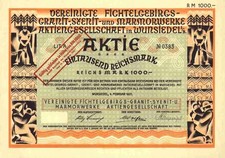 Fichtelgebirgs granite syenite marble works 1927 Wunsiedel Weißenstadt Selb Grasyma
