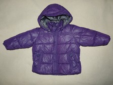 Parka doudoune violet bébé