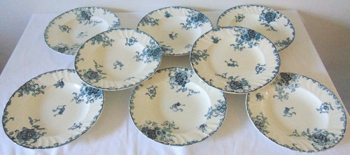 Assiettes plate 6 creuses - plate,