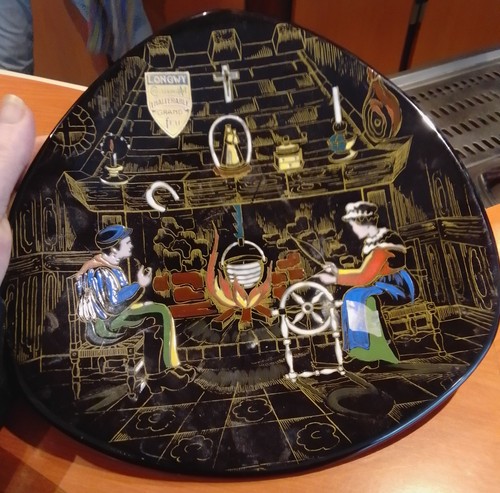 Superbe assiette longwy murale - superbe,