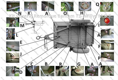 Kit vis remorque bantam - vis,