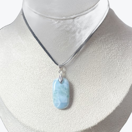 Pendentif larimar goutte - larimar,