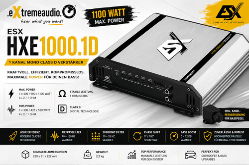 Amplificateur esx hxe1000 - amplificateur,