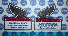 VINTAGE HONDA LEFT + RIGHT PAIR MOTORCYCLE TUNING STICKER STICKER STICKER